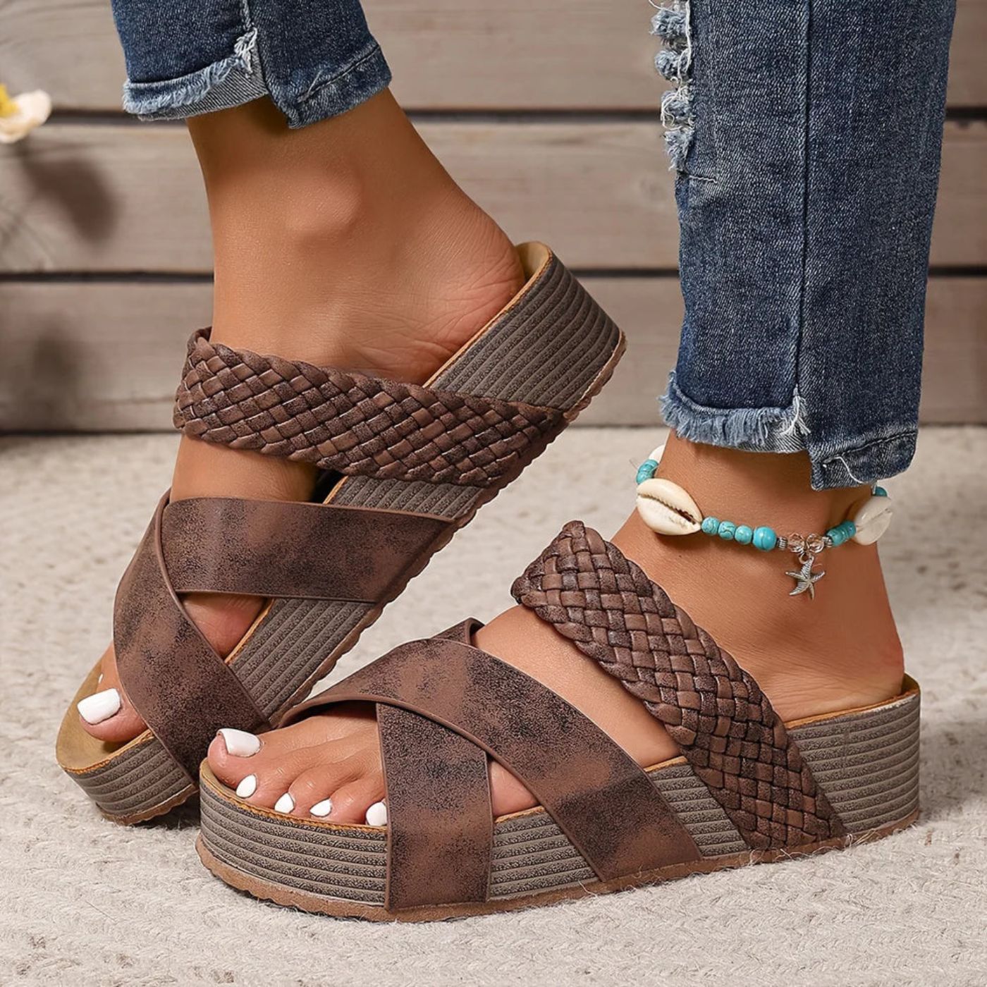 Abigail | Sandalias de Cuero.