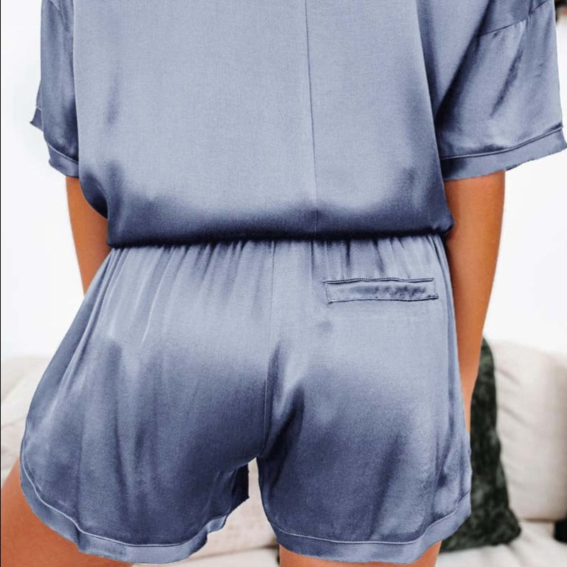 Pijama amplio 2 piezas de satén
