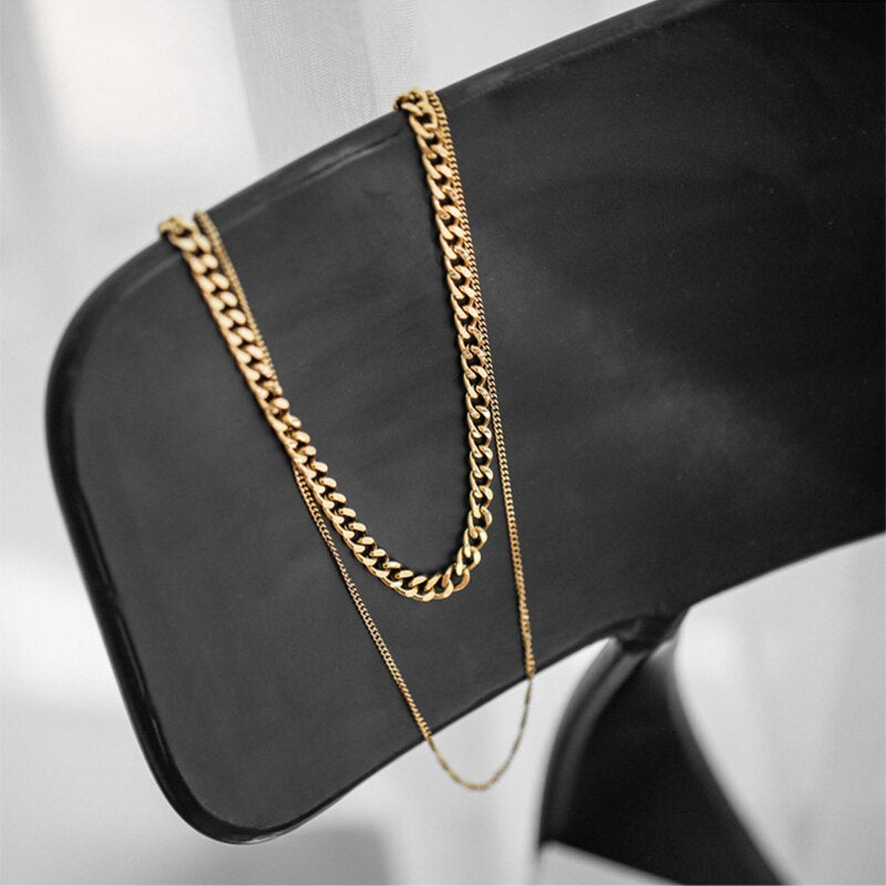 Collar de Cadena de Doble Vuelta