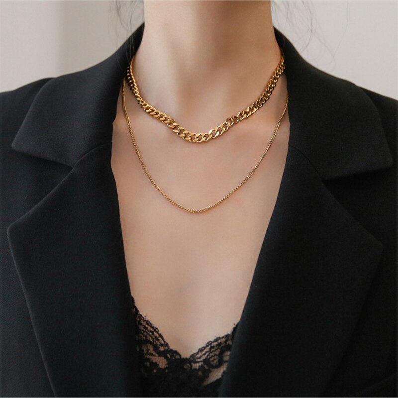 Collar de Cadena de Doble Vuelta